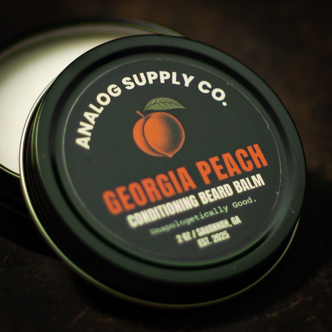 Georgia Peach Beard Balm | 2oz | Analog Supply Co. | All natural ingredients